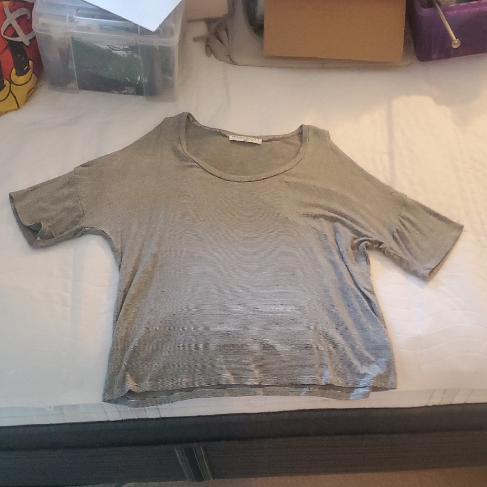 Project Social T Striped Gray Top